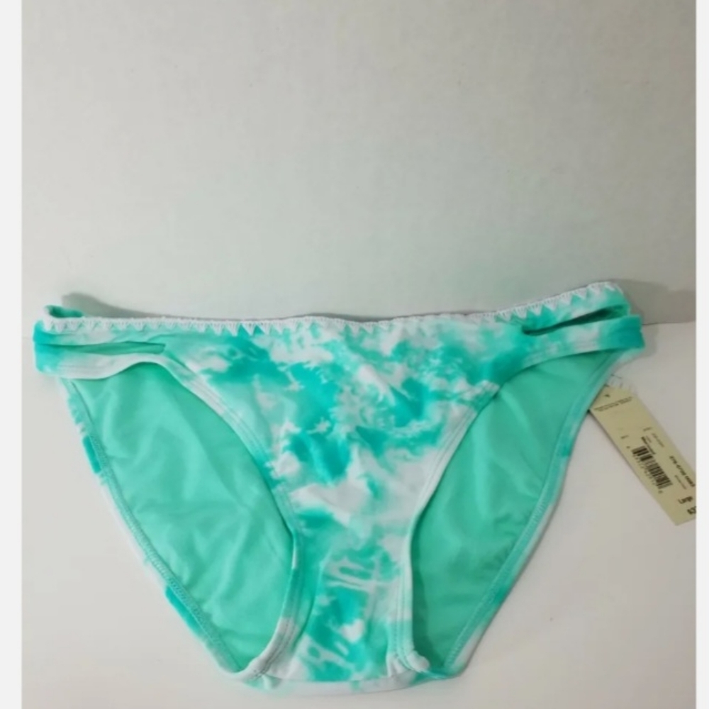 Arizona Hipster Green Tie-dye Swim Bikini Bottoms Size Juniors XLarge NWT